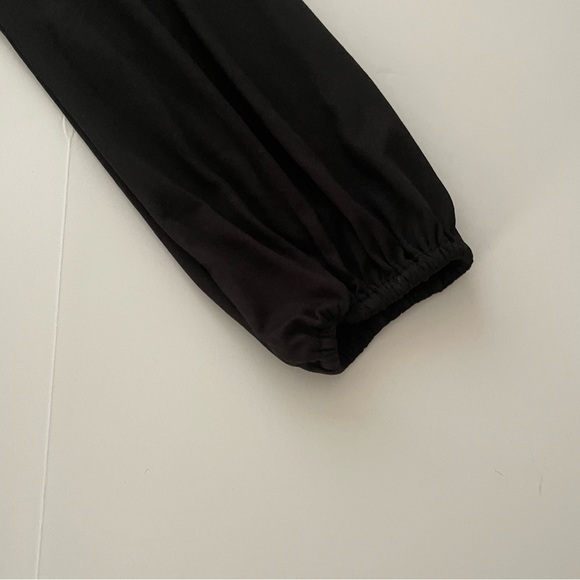 Anthropologie Hutch Long Sleeve Black Wide-Leg V-Neck Jumpsuit Romper - size M - Picture 10 of 15